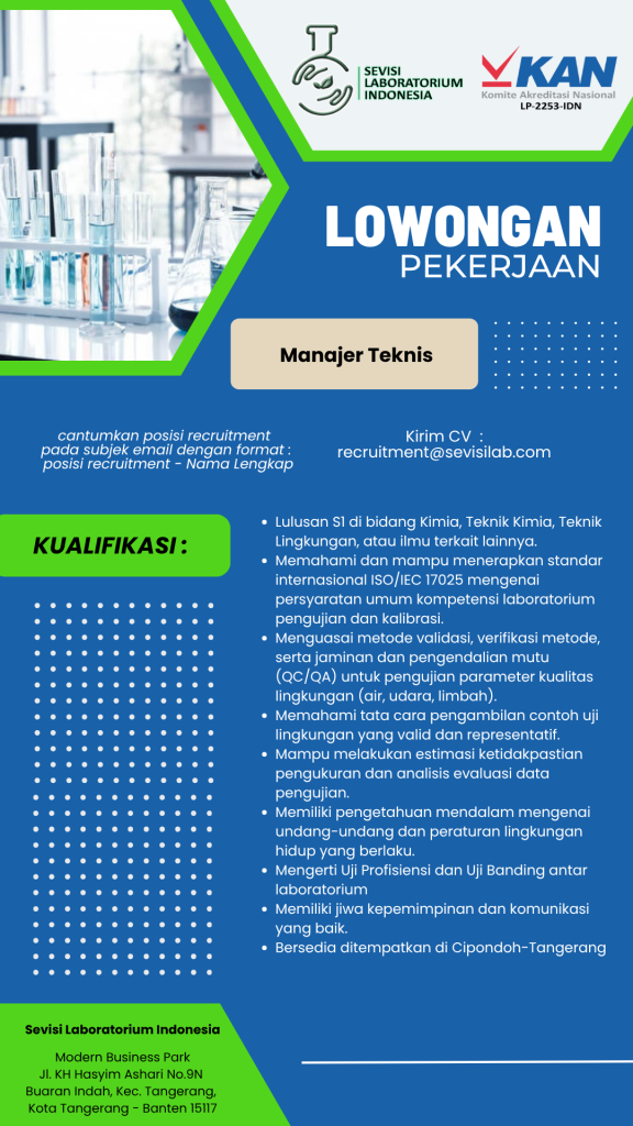 lowongan manajer teknis