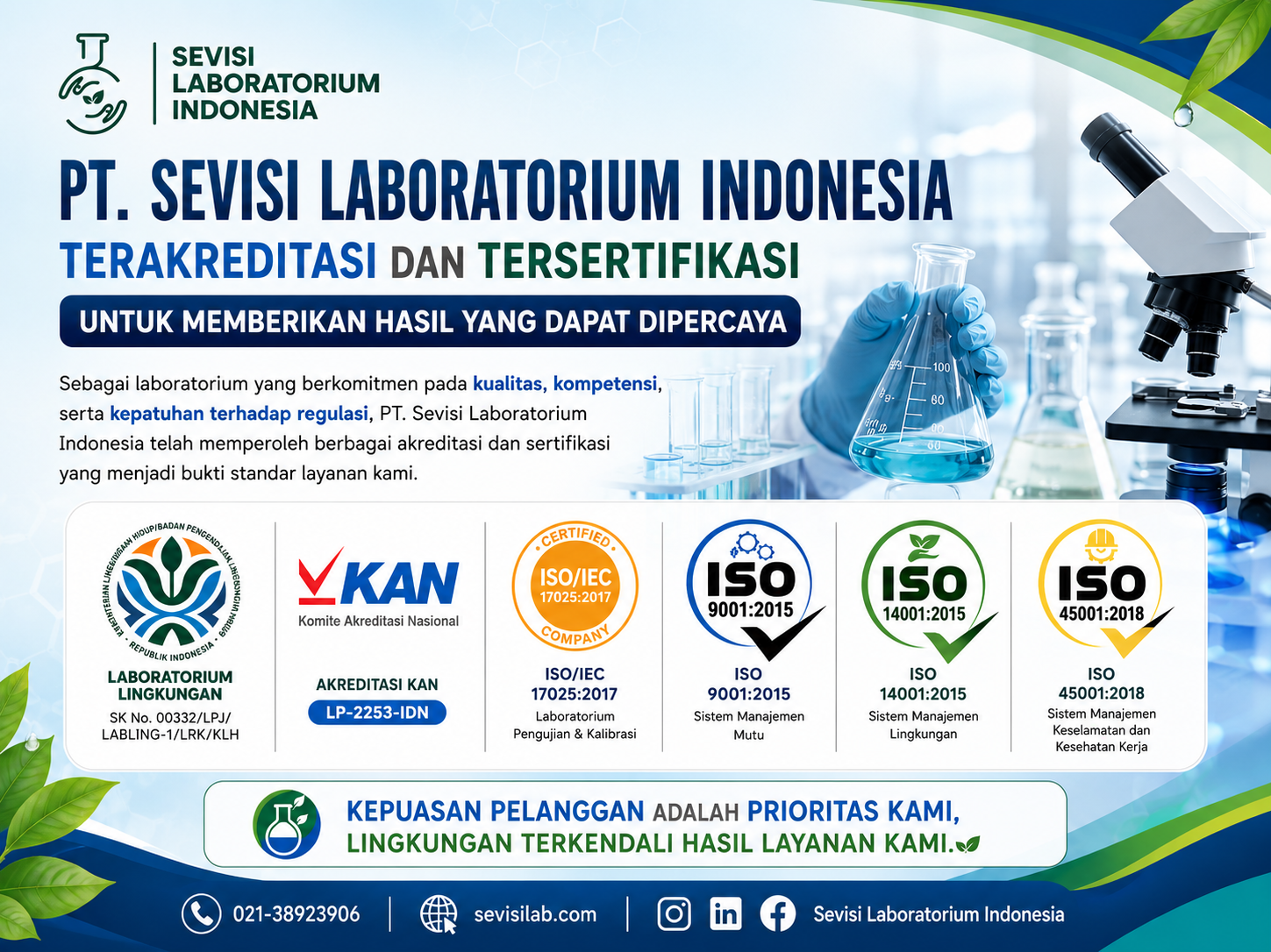 Read more about the article Sertifikasi Sevisi Laboratorium